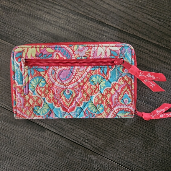 Vera Bradley Paisley In Paradise Turnlock Wallet - Picture 3 of 7